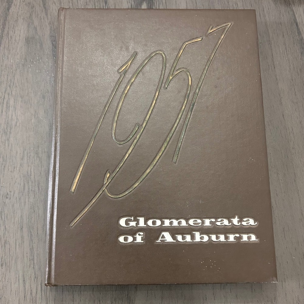 Vintage 1957 Glomerata of Auburn University Yearbook Hardcover Alabama History